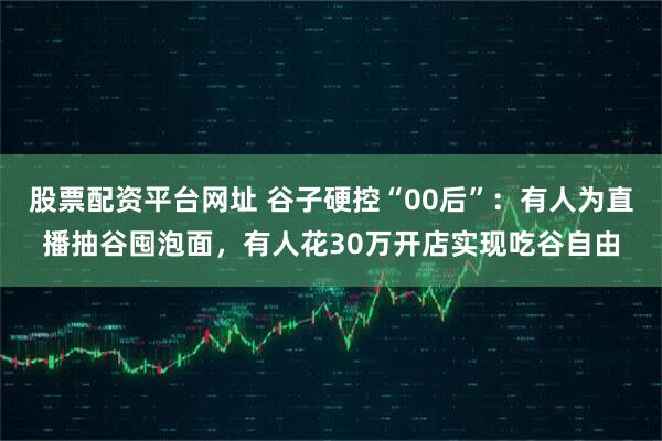 股票配资平台网址 谷子硬控“00后”：有人为直播抽谷囤泡面，有人花30万开店实现吃谷自由