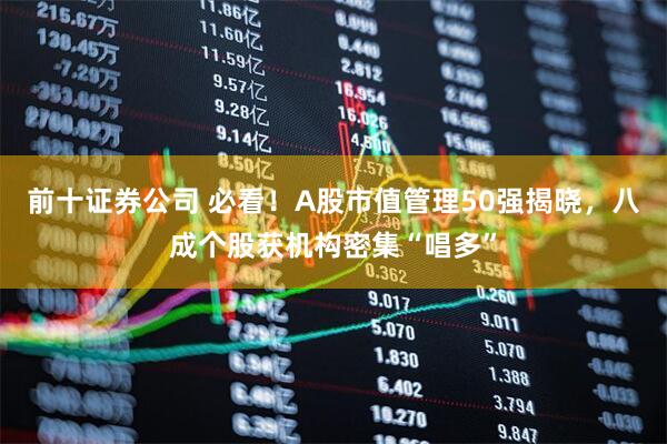 前十证券公司 必看！A股市值管理50强揭晓，八成个股获机构密集“唱多”